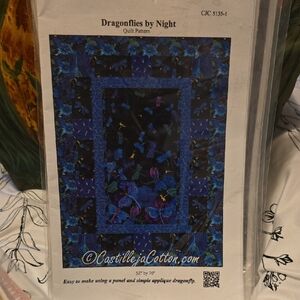 Dragonflies by Night Quilt Pattern